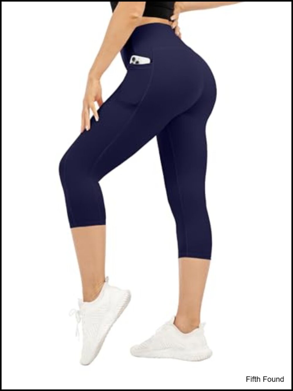 Capri Leggings High Waisted with Pockets Tummy Control Yoga Athletic Workout